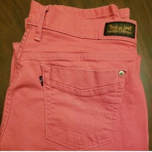 Pink Levi's 505 straight leg EUC